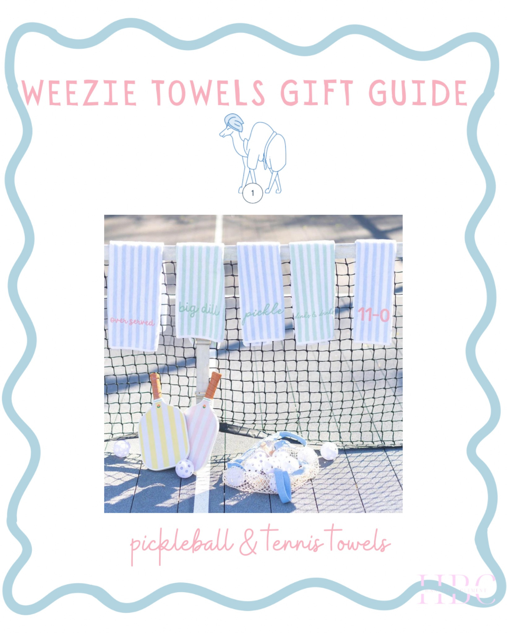 Weezie towels gifts for the pickleball and tennis lover

#LTKGiftGuide #LTKHoliday