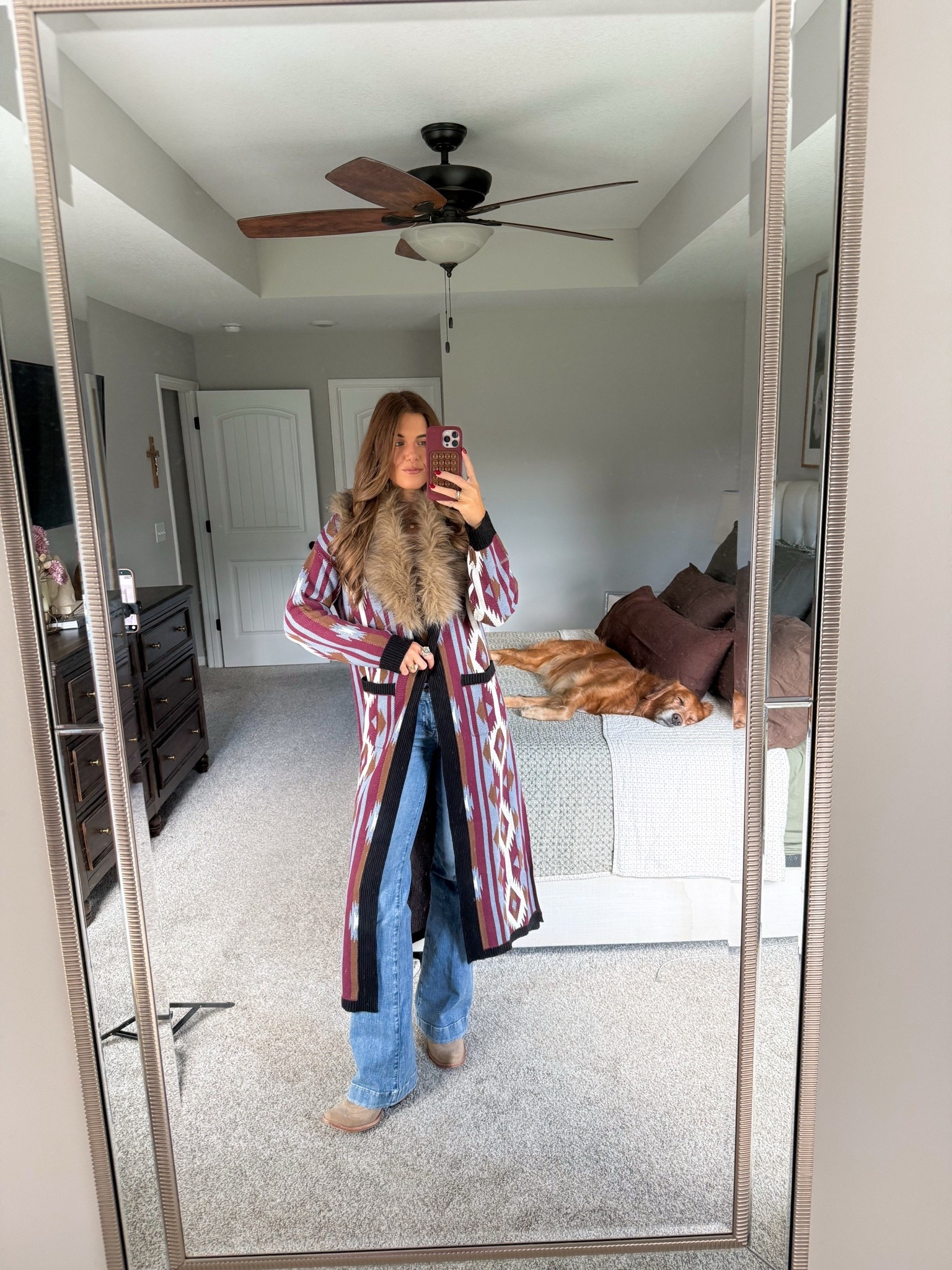size XS in cardigan, size 26/36 in jeans, boots true to size! 

western fall,  mountain outfit, montana outfit, country concert, cowgirl boots

#LTKgrwm #LTKootd #LTKSeasonal
