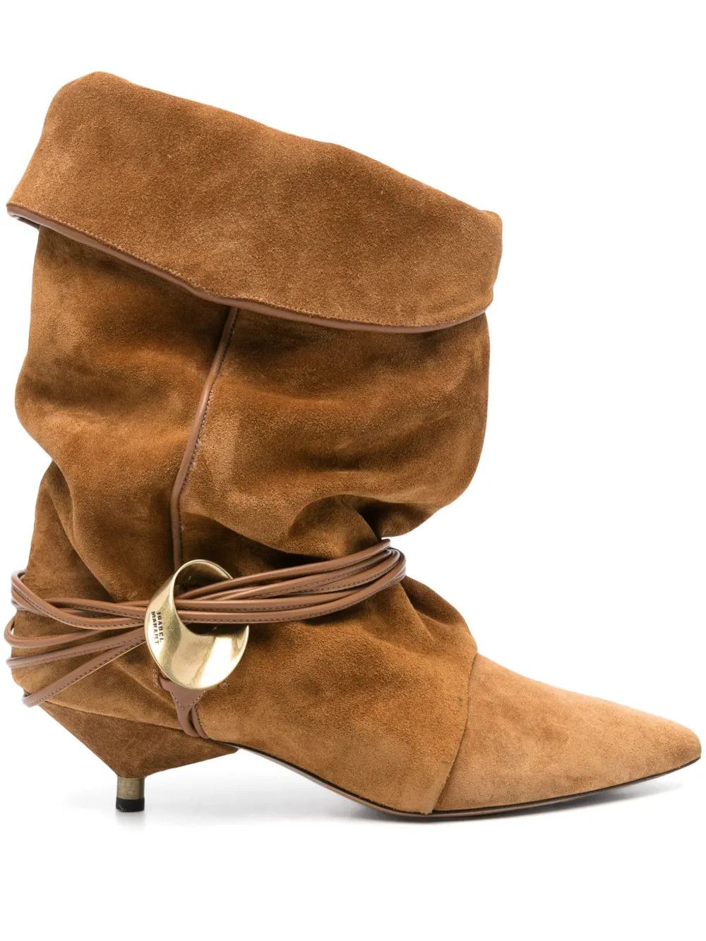 ISABEL MARANT 45mm Edrika Boots | Brown | FARFETCH AU | Farfetch Global