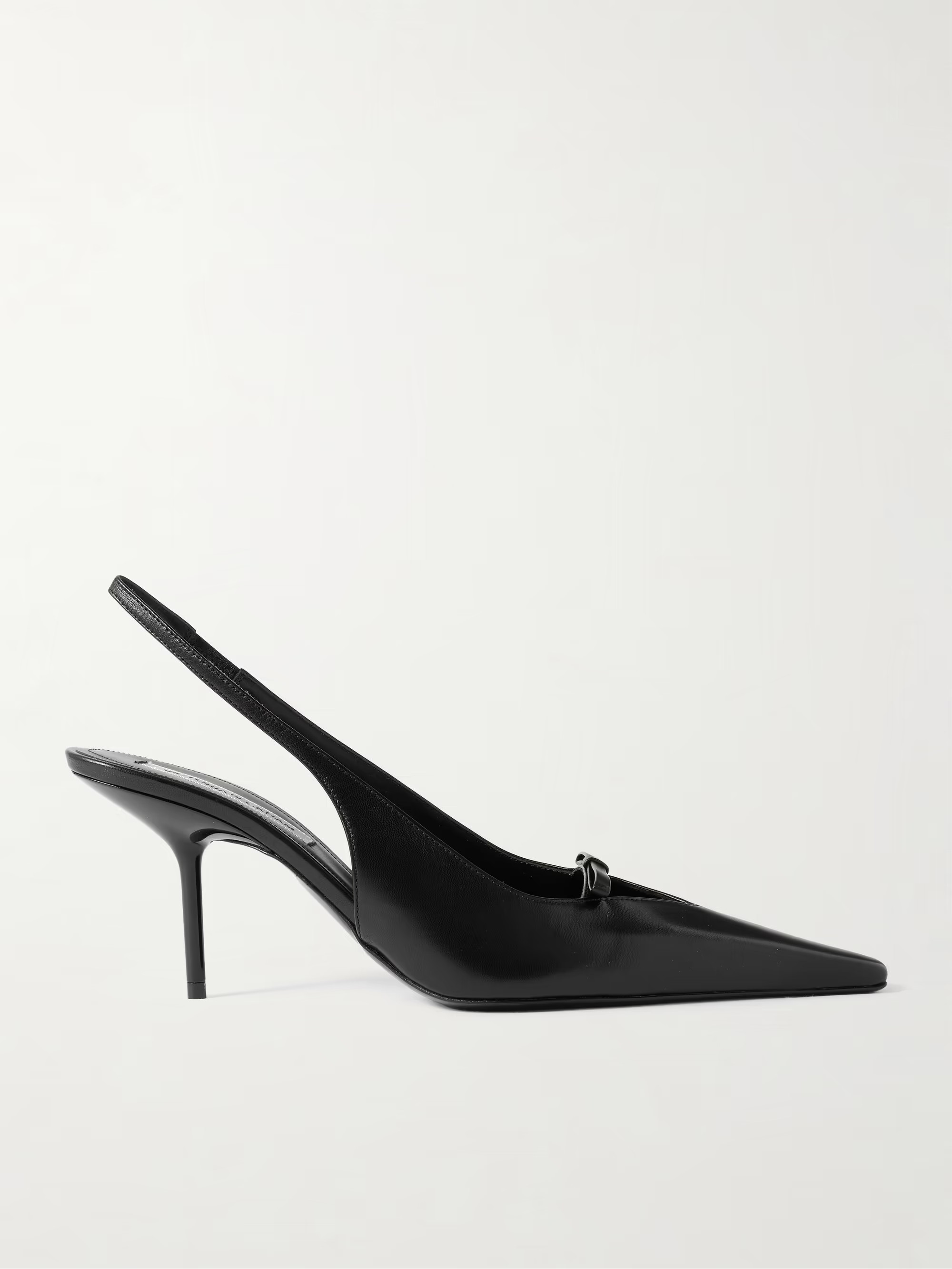 Sloan bow-embellished leather slingback pumps | NET-A-PORTER (US)