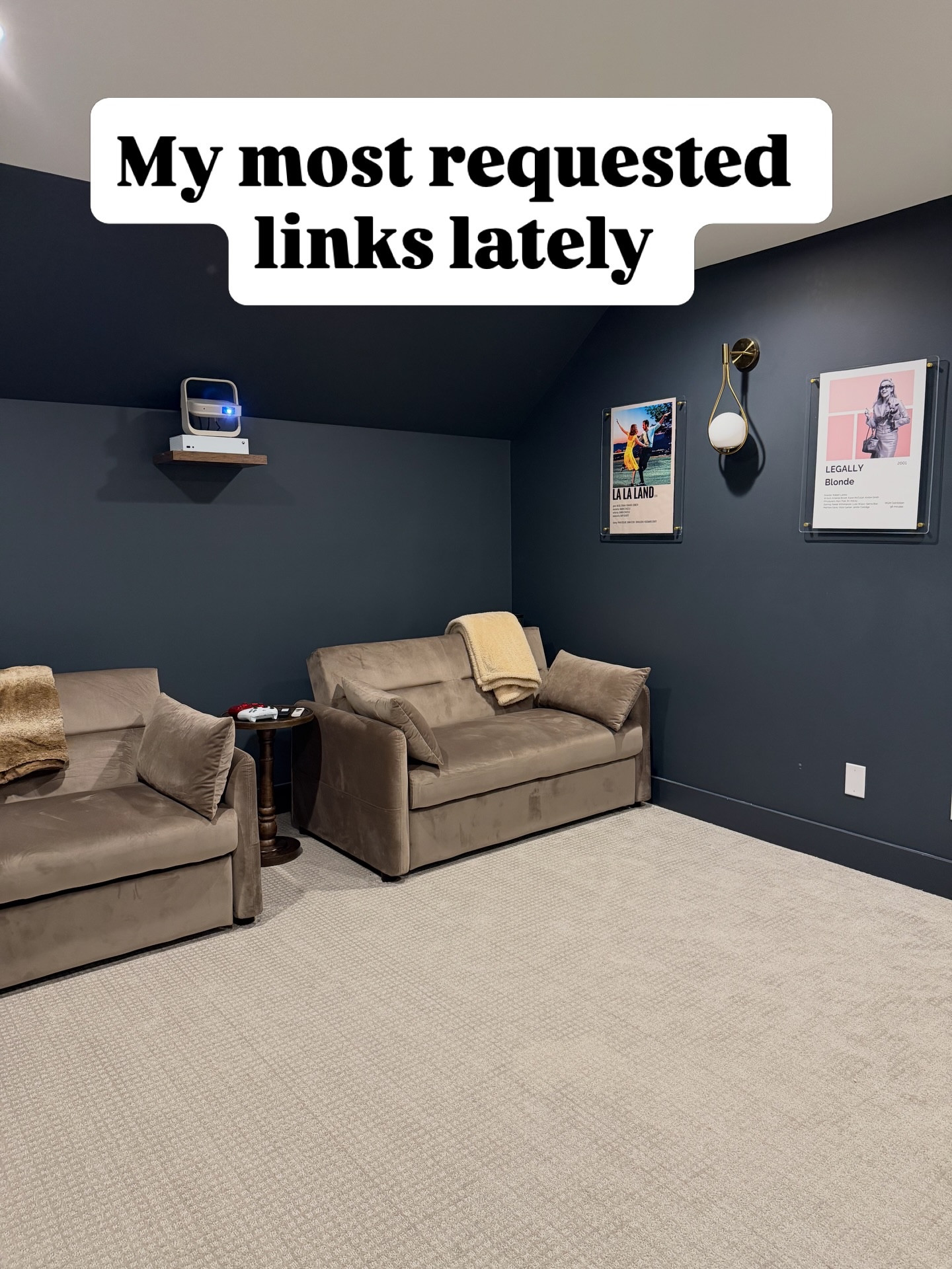 These are my most requested finds from around my personal home, including my DIY outdoor lighting set, my viral velvet movie room couches, Millie’s pink wallpaper, thin brick floor tiles, and affordable designer inspired kitchen cabinet pulls. Comment “PLEASE” and I’ll send you the entire round up!