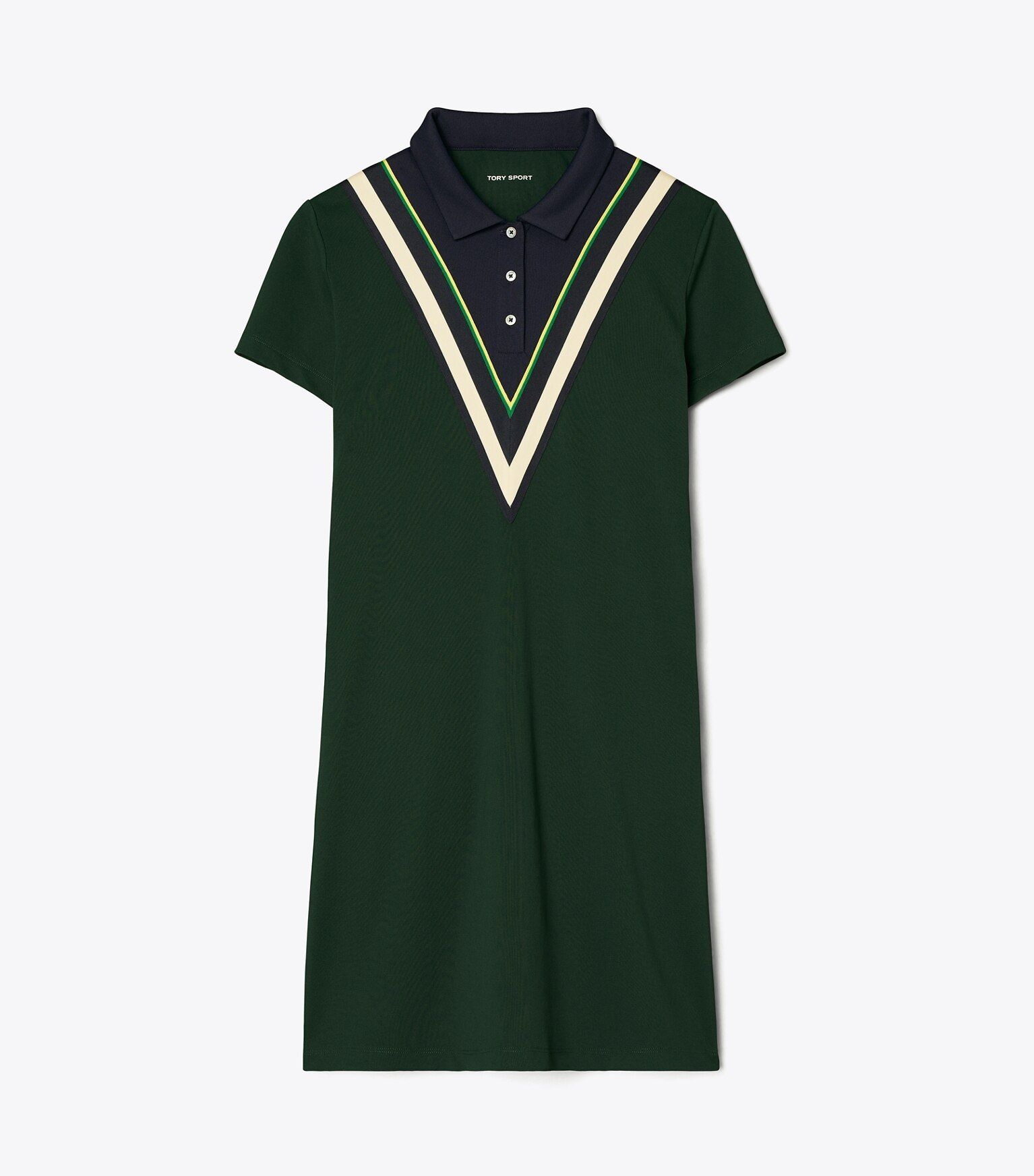 Chevron Polo Dress: Women's Designer Dresses | Tory Sport | Tory Burch (US)