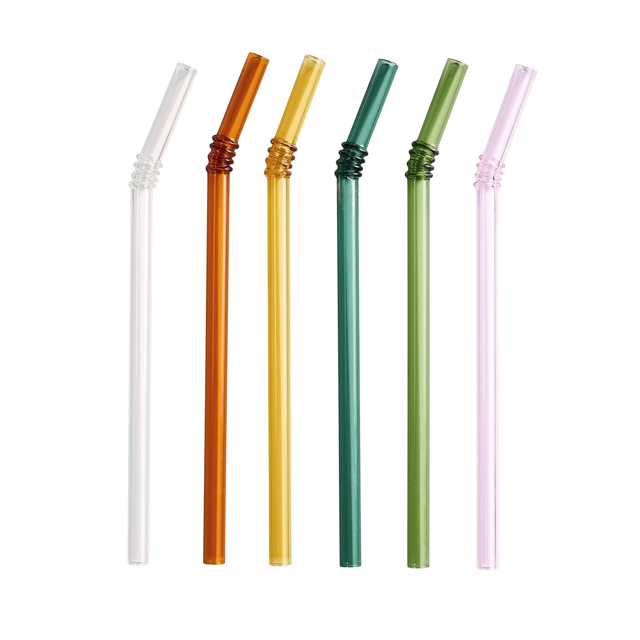 Better Homes & Gardens Glass Bendy Straw Colorful , 6 Pieces | Walmart (US)