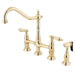 Heritage Standard Bridge Faucet with Side Spray | Wayfair North America