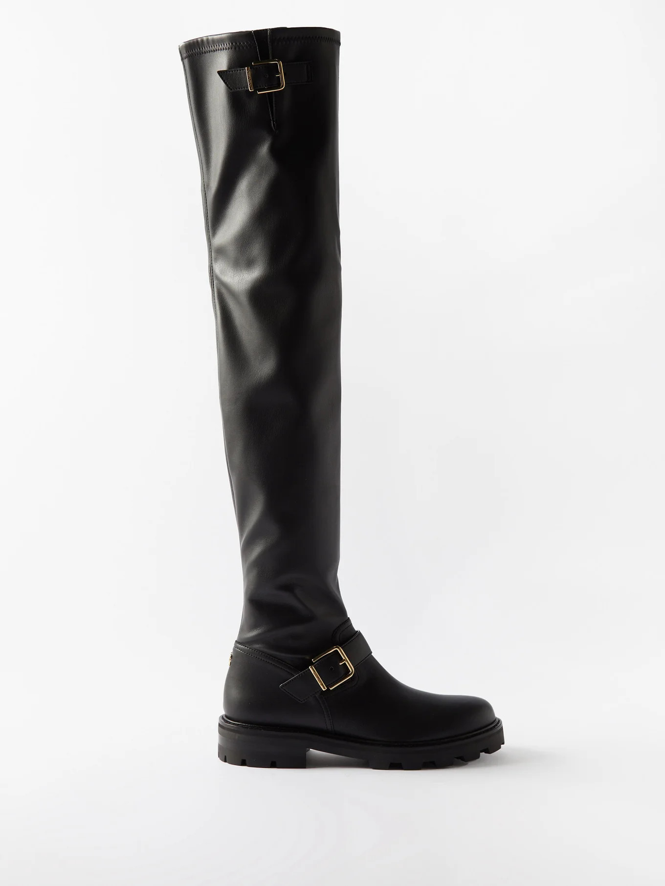 Biker 11 over-the-knee leather boots | Matches (UK)