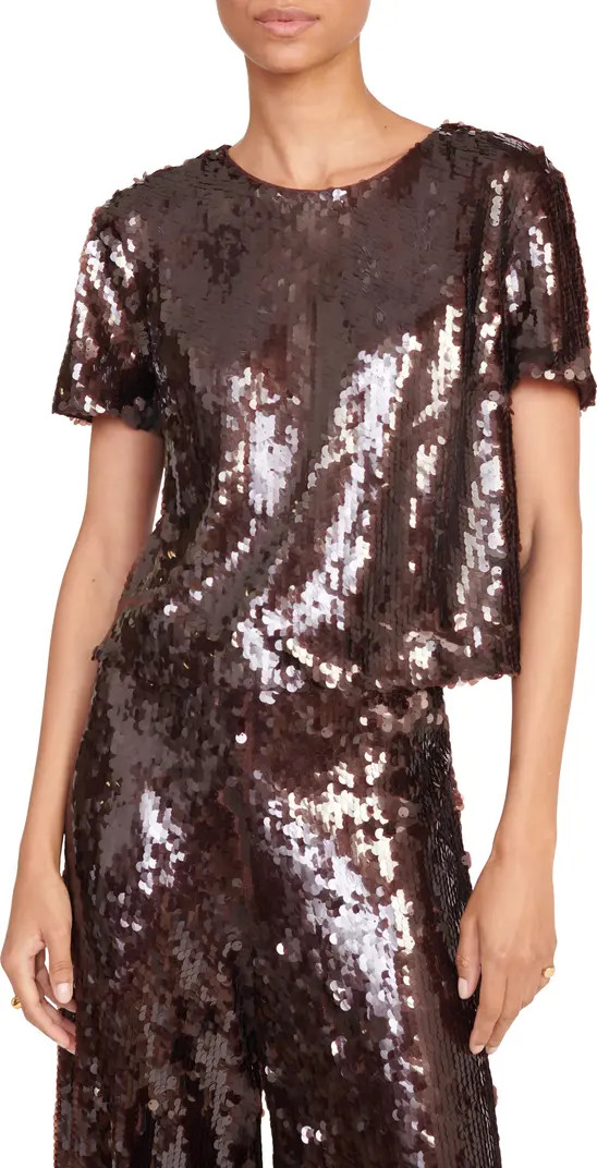 STAUD Quincy Paillette Top | Nordstrom | Nordstrom