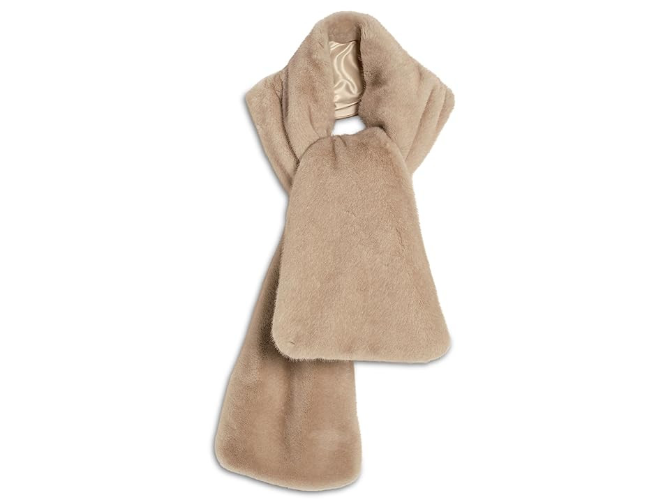 Free People Snow Angel Faux Fur Women's Scarf Ivory, Polyester | Zappos