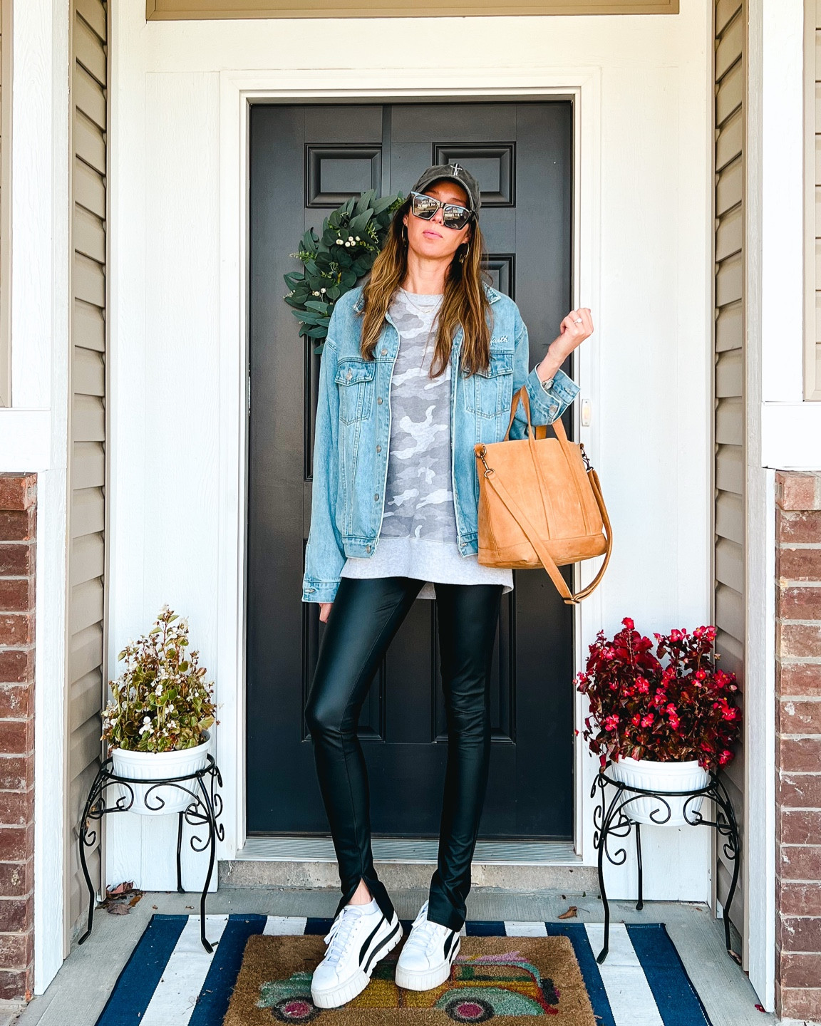 Tall fashion. Tall style. Faux leather leggings. Running errands.
Wearing US size 6 in pants (UK 10)

My Size deets:
6’1” 36” inseam
Pants: Size 28 or 4/6
Tops: size S or M
Shoes: 9.5

#LTKsalealert #LTKSeasonal #LTKunder50