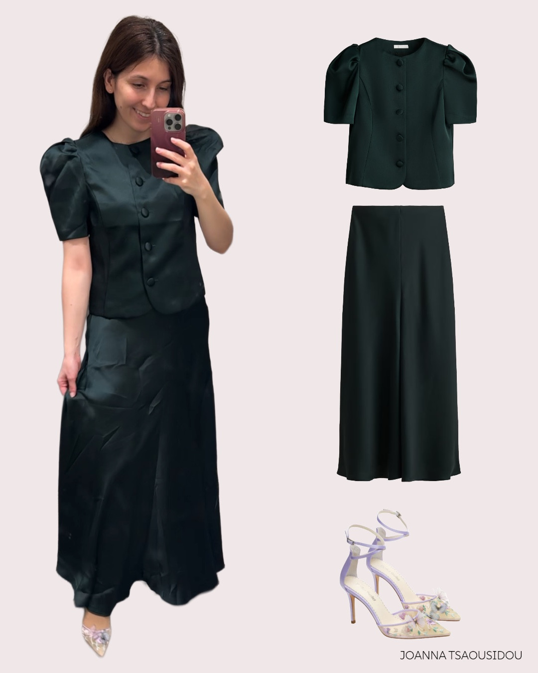 Help me decide on a holiday outfit with my Bella Belle shoes! Is this dark green top and skirt combo a yes or should I keep looking?

#LTKpetite #LTKpartywear #LTKfestive