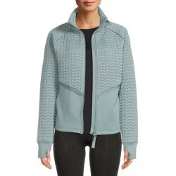 Avia Women's Full Zip Mixed Media Jacket, Size XS - XXXL | Walmart (US)