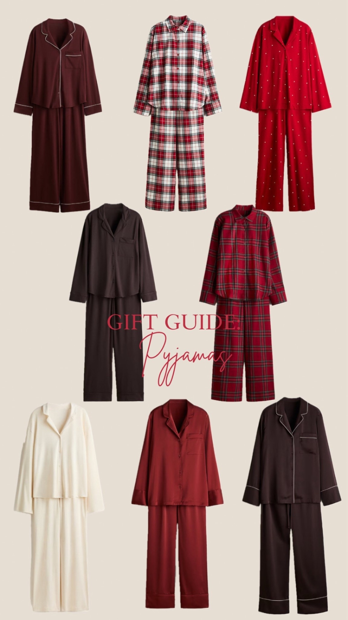 Gift guide: pyjamas! The perfect Christmas gift 😍🙌🏼 These are all H&M ❤️

#LTKuk #LTKgiftguide #LTKwinter