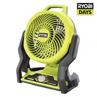 RYOBI ONE+ 18V Cordless Hybrid WHISPER SERIES 7-1/2 in. Fan (Tool Only) PCL811B - The Home Depot | The Home Depot