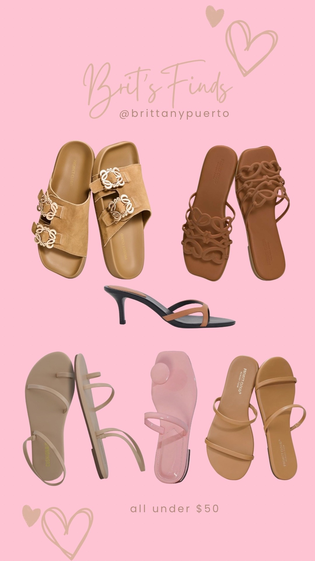 Amazon sandals, loewe, tkee, tony bianco