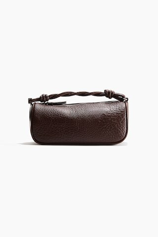 H & M - Handtasche mit Metalldetail - Dunkelbraun/Silberfarben | H&M (DE, AT, CH, NL, FI)