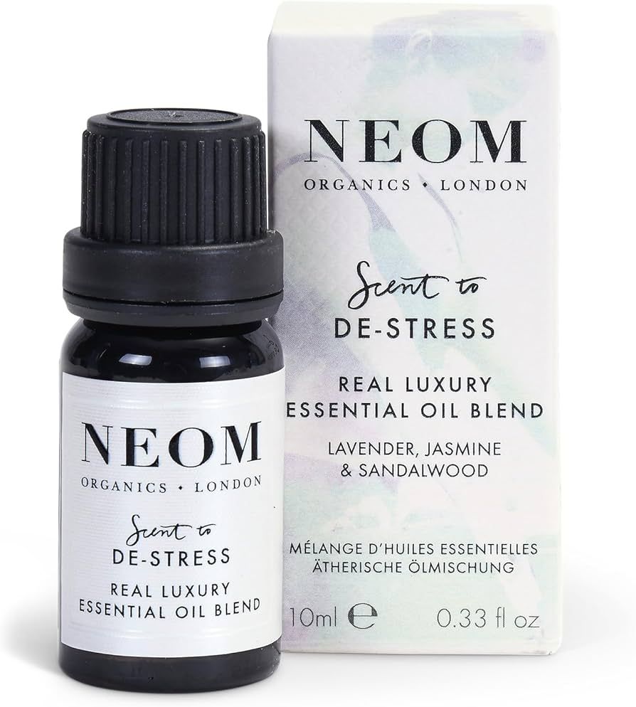 NEOM - Real Luxury Essential Oil Blend, 10ml | Lavender, Jasmine & Sandalwood | Scent to De-Stres... | Amazon (UK)