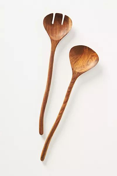 Organic Teak Serving Set | Anthropologie (US)