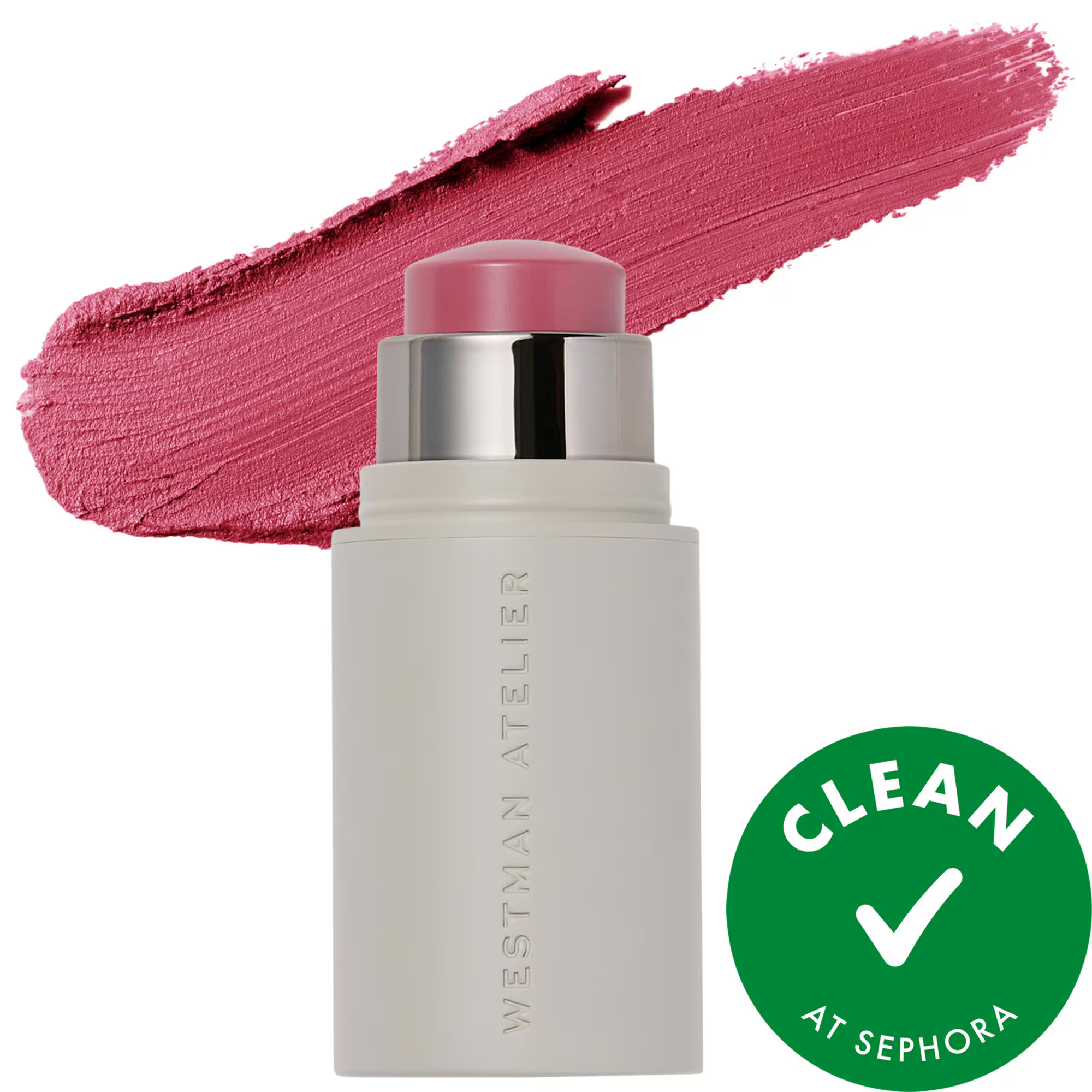 Westman Atelier Mini Petite Baby Cheeks Lip + Cheek Cream Blush Stick Dou Dou 0.09 oz / 2.5 g | Sephora (US)