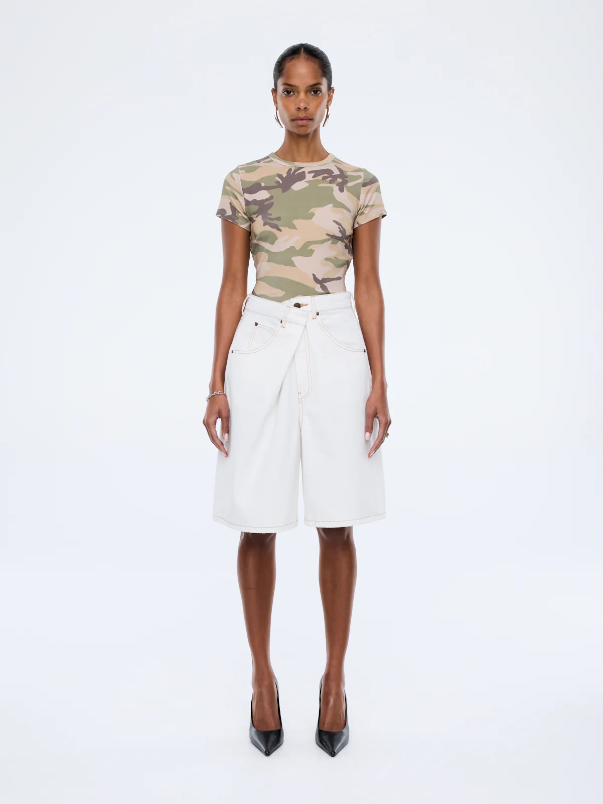ADA ASYMMETRICAL BERMUDA SHORT | Ena Pelly