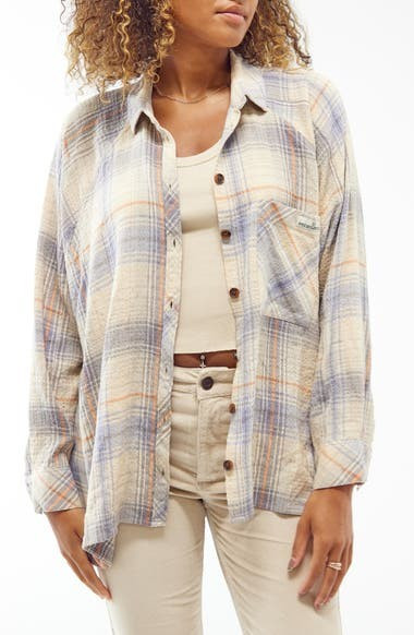 BDG Urban Outfitters Brendan Plaid Flannel Crop Shirt | Nordstrom