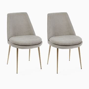 Finley Low-Back Upholstered Dining Chair (Set of 2) | West Elm (US)