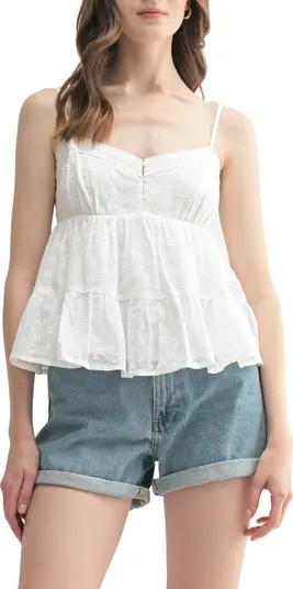 Eyelet Embroidered Babydoll Camisole | Nordstrom