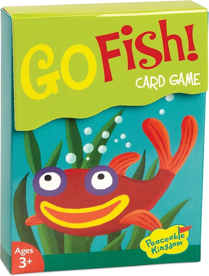 Peaceable Kingdom Go Fish! Classic Card Game for Kids - 48 Cards with Gift Box | Amazon (US)