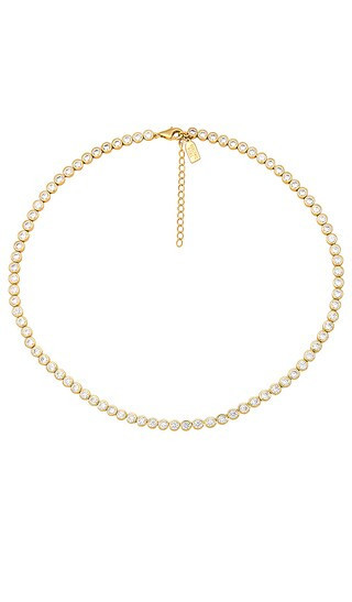 Electric Picks Jewelry Jewel Necklace in Metallic Gold. | Revolve Clothing (Global)
