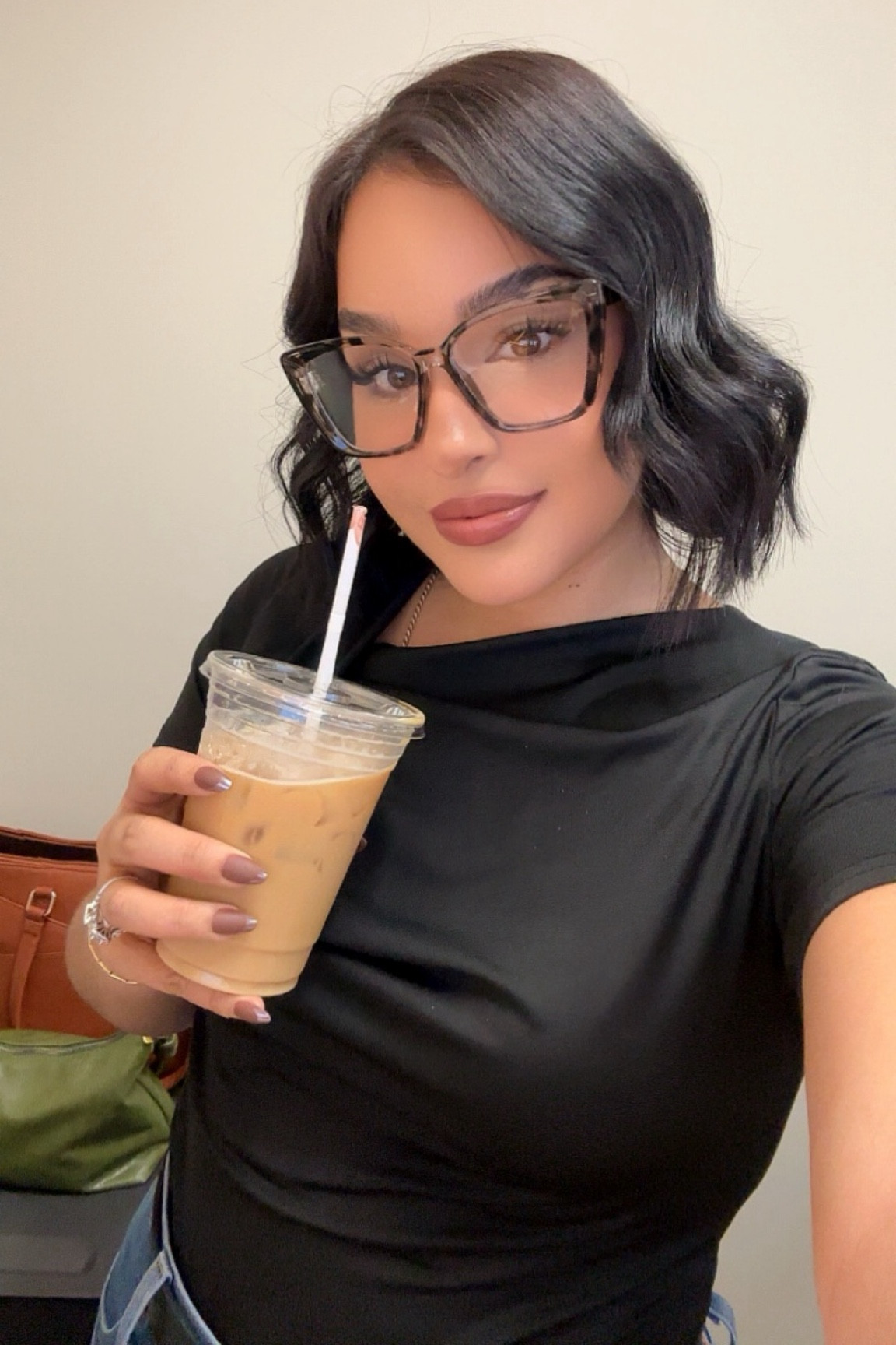 Cute & simple OOTD 🤎 
For reference:
Size: L (could go down to M)
Fav glasses 🫶🏼🕶️🤌🏼

#LTKStyleTip #LTKBeauty #LTKU