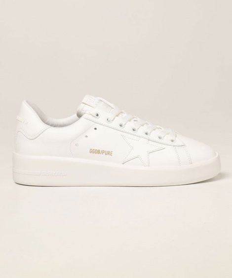Optic White Pure Star Leather Sneaker - Women | Zulily