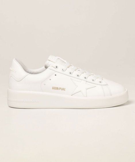 Optic White Pure Star Leather Sneaker - Women | Zulily