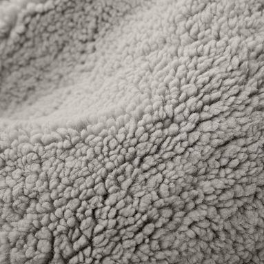 Sherpa Light Gray Bean Bag Chair | Pottery Barn Teen