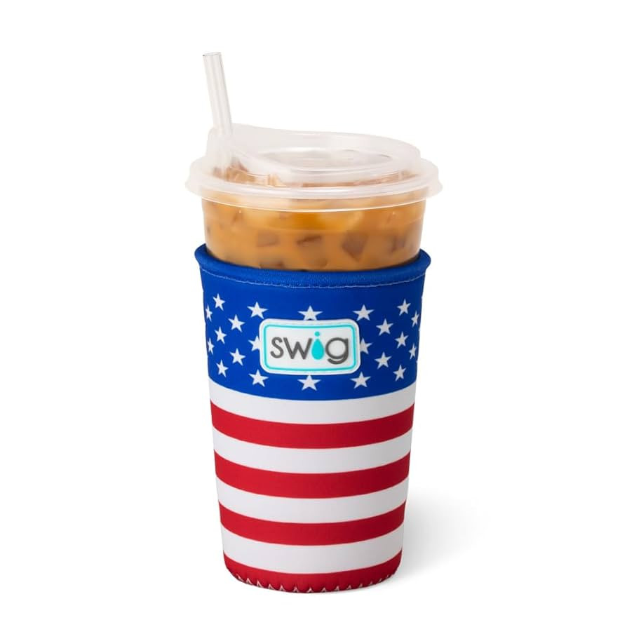 Swig Life Medium Iced Cup Coolie, Standard 22oz Iced Coffee Cup Insulator Sleeve with Handle, Neo... | Amazon (US)