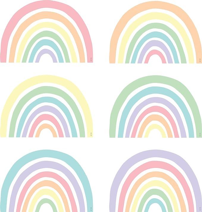 Teacher Created Resources Pastel Pop Rainbows Accents | Amazon (US)