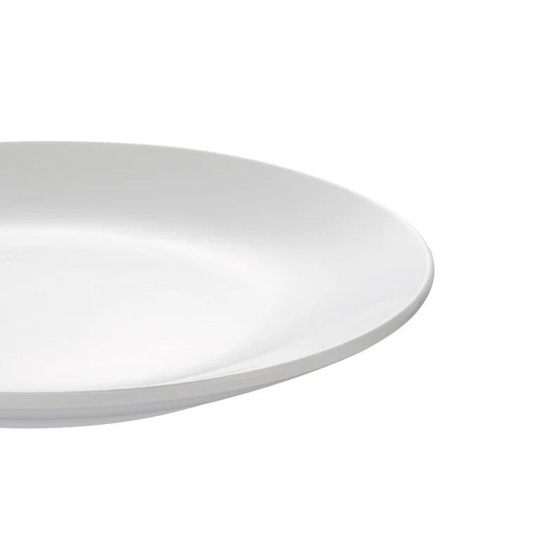 Mainstays Glazed White Round Stoneware Salad Plate, 7.5” | Walmart (US)
