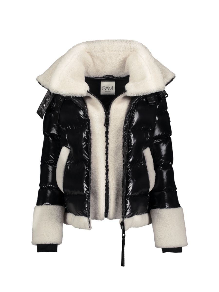 Heidi Shearling Bib Puffer Jacket | Saks Fifth Avenue