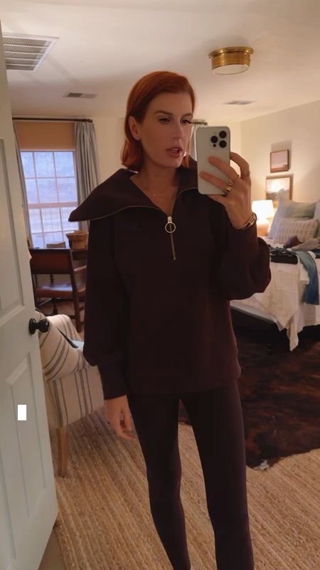 I just updated my athletic wardrobe for this fall and jumped in on the espresso brown color trend. I own this vine sweatshirt and another color and it has become a really popular style all across LTK. I love this brand because it’s more than workout clothes these are looks that you can travel and go to appointments in and even wear for your video calls. I have started going the extra step and getting shoes that coordinate back with my looks just so they are not a detractor. I’m really happy with these shoes and can recommend them.

#LTKfitness #LTKtravel #LTKworkwear
