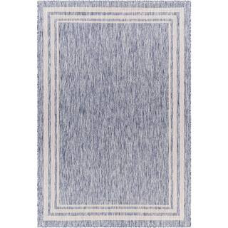 Artistic Weavers Lindale Blue 5 ft. x 7 ft. Cottage Indoor/Outdoor Area Rug S00161061151 - The Ho... | The Home Depot