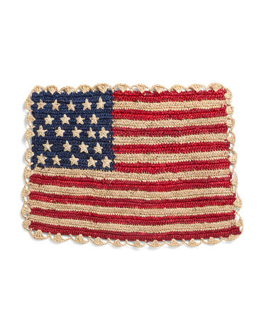 Hand Woven American Flag Placemat | TJ Maxx