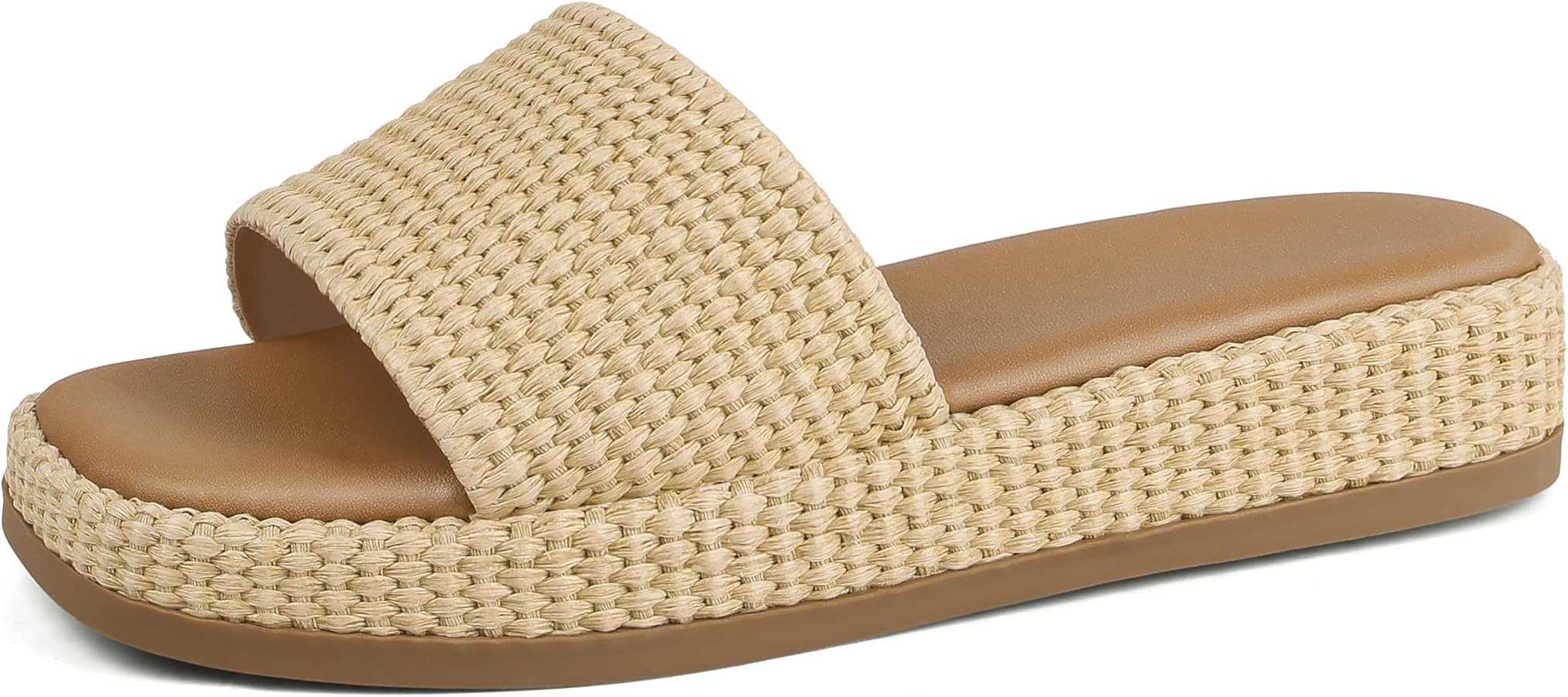 Celbreez Platform Sandals Women Espadrilles Wedges for Women Raffia Summer Sandals 2026 Slip On L... | Amazon (US)