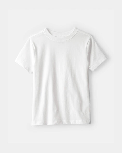 Kids Solid T-Shirt - White | Carter's Inc