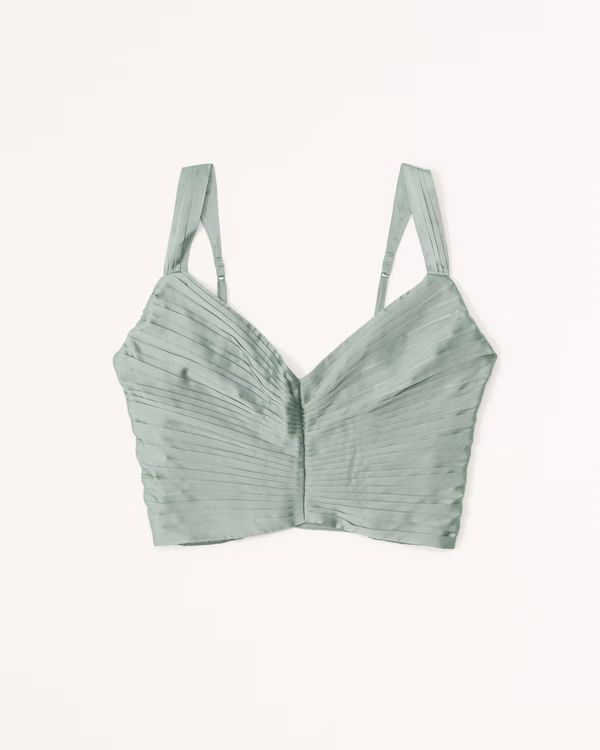 Women's Ruched Plunge Set Top | Women's Clearance | Abercrombie.com | Abercrombie & Fitch (US)