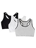 Fruit of the Loom Women's Built Up Tank Style Sports Bra, Grey W.BLK/White/Black, 48 | Amazon (US)