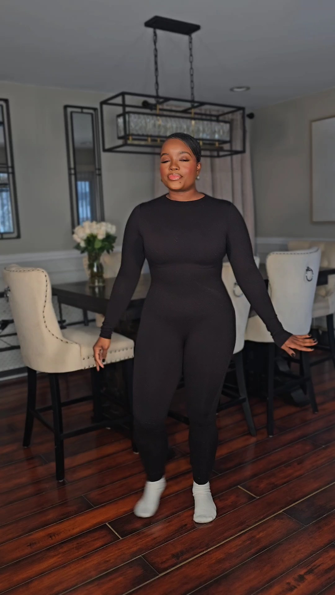 Running errands outfit featuring my favorite Naked Wardrobe jumpsuit. Comfortable, flattering, and perfect for busy mom days! 

 #LTKgrwm #LTKootd #LTKMidsize