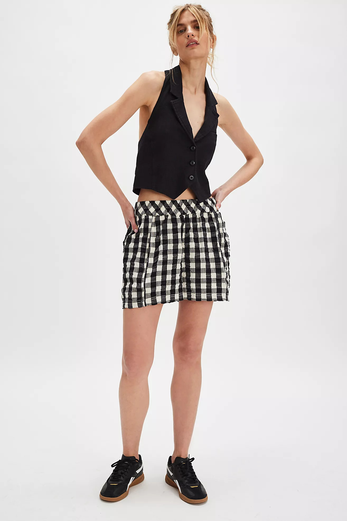 Get Free Seersucker Pull-On Shorts | Free People (Global - UK&FR Excluded)