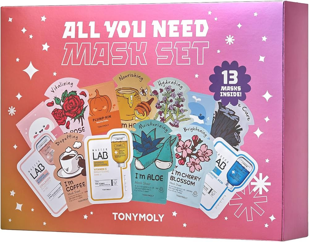 TONYMOLY All You Need Mask Set, Hydrate & Refresh Skin, Sheet Masks for all Skin Types & Concerns... | Amazon (US)