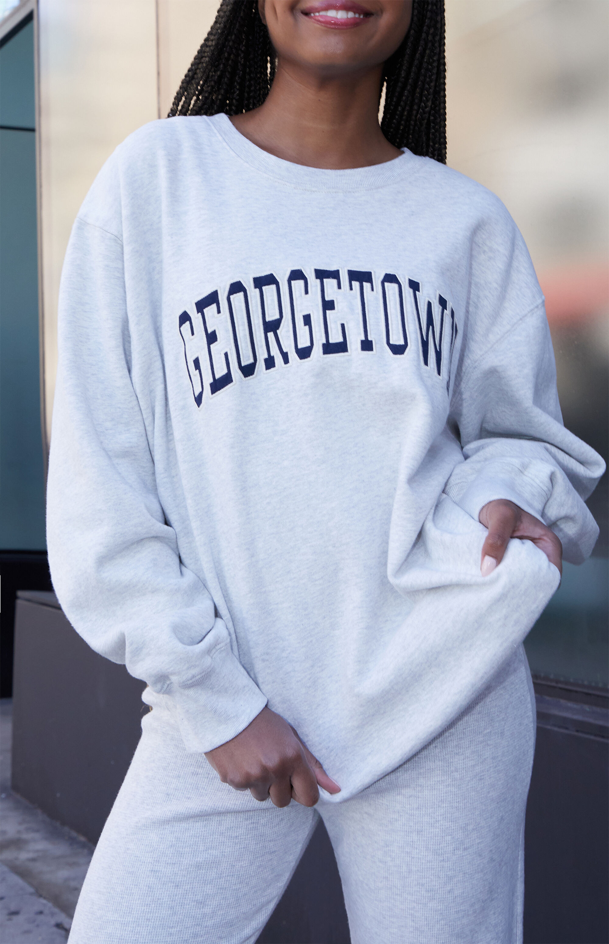 John Galt Erica Georgetown Crew Neck Sweatshirt | PacSun