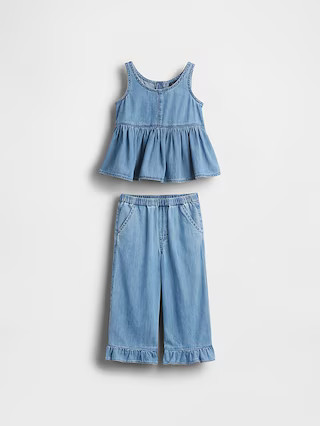 Baby & Toddler Denim Ruffle Outfit Set | Gap (US)