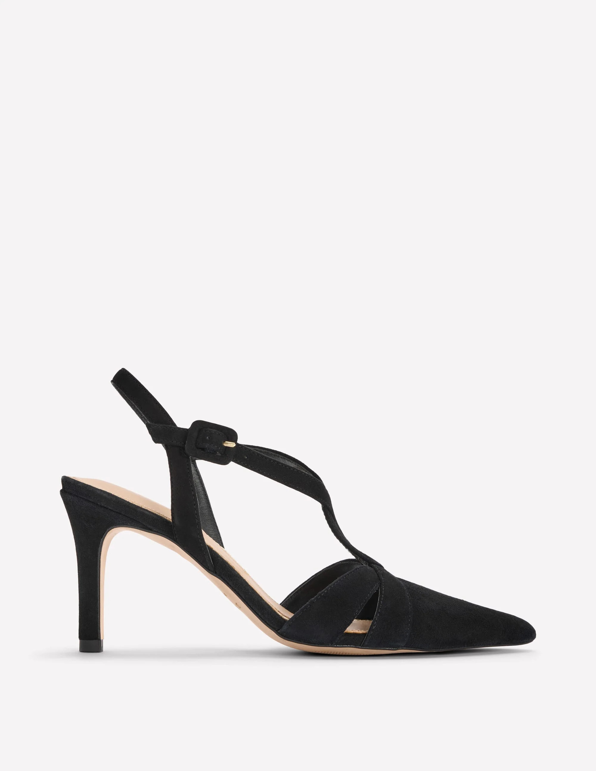 Point Interlocked Heels-Black | Boden (US)
