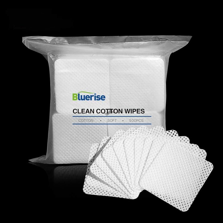 BLUERISE Lint Free Nail Wipes White 500pcs Nail Polish Remover Pads Soft Absorbable Eyelash Exten... | Amazon (US)