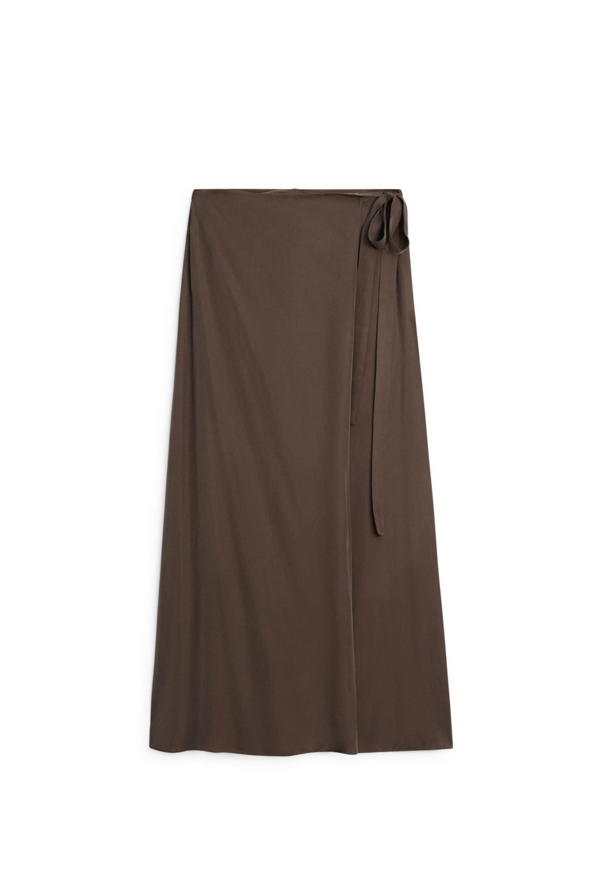 Flowing skort - BROWN | Massimo Dutti UK
